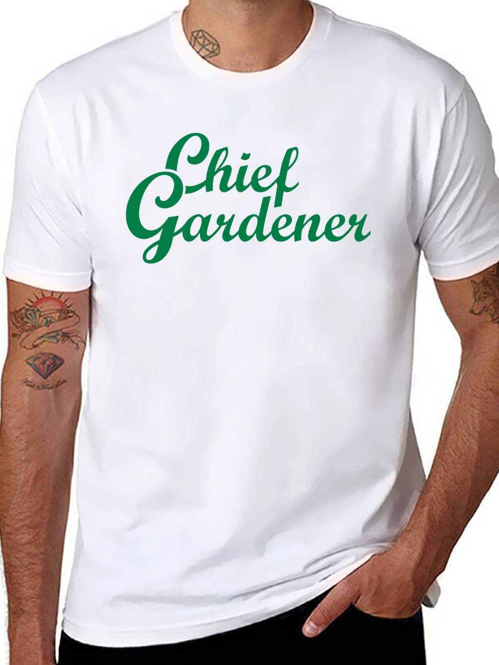 Chief Gardener Graphic Tee - Black Cotton T-Shirt