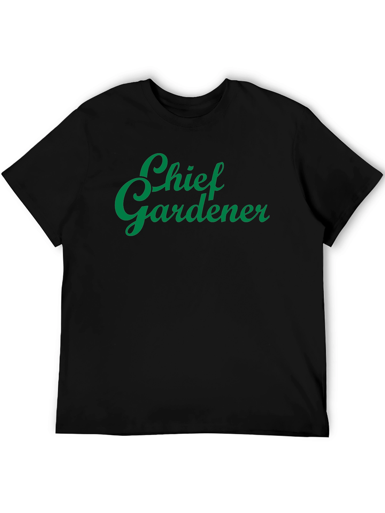 Chief Gardener Graphic Tee - Black Cotton T-Shirt