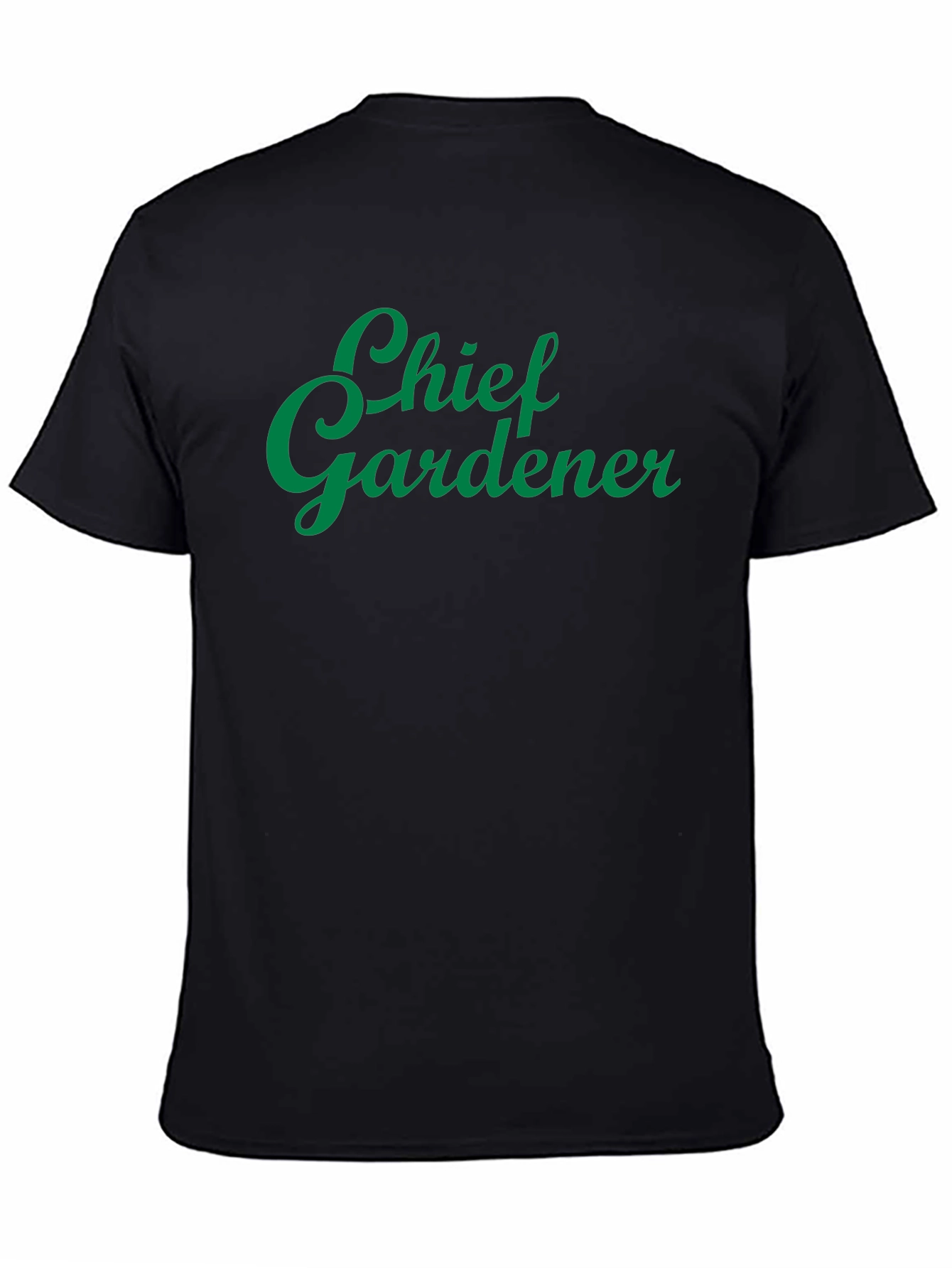 Chief Gardener Graphic Tee - Black Cotton T-Shirt