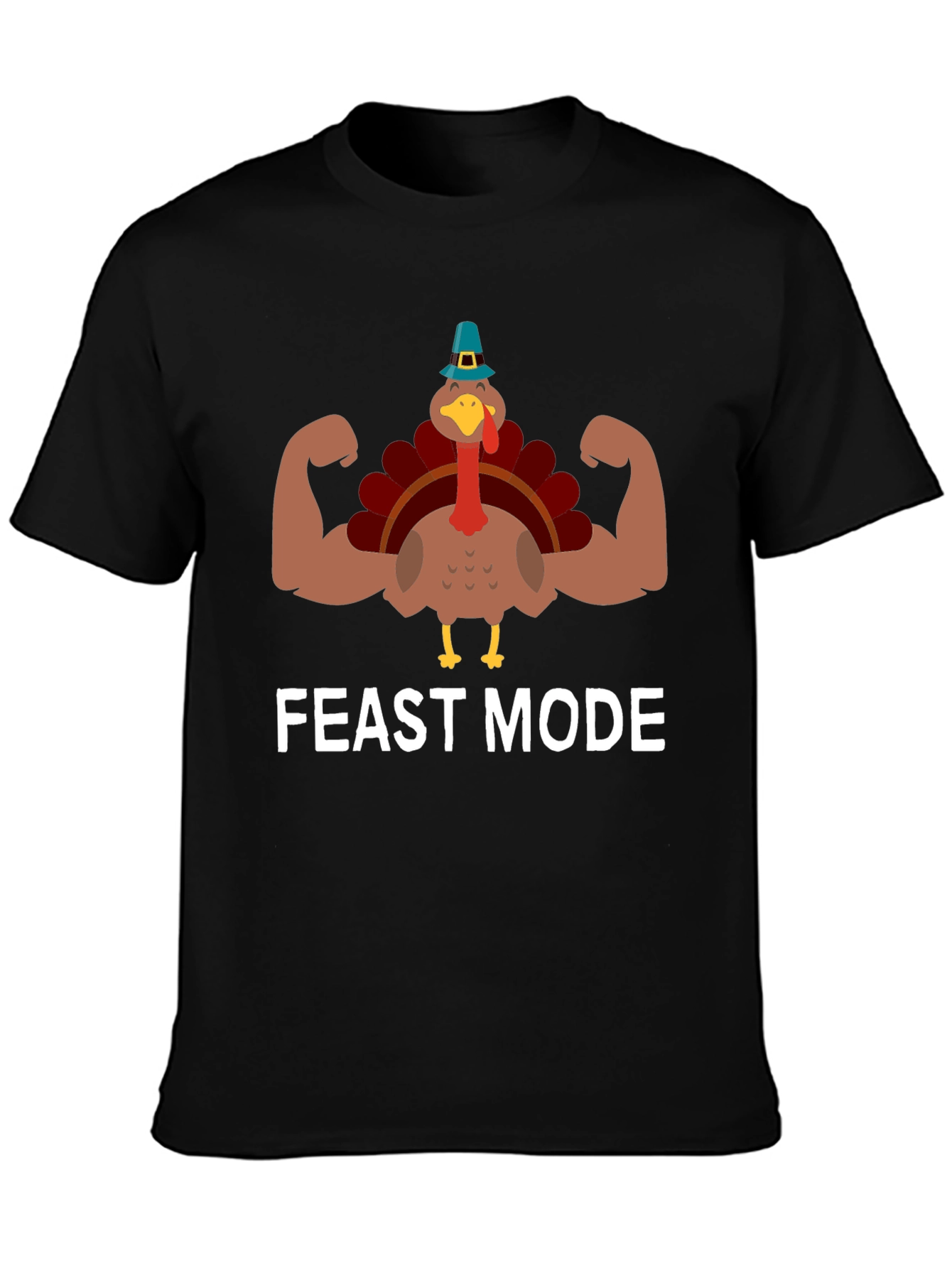 Feast Mode Turkey Muscle T-Shirt Thanksgiving
