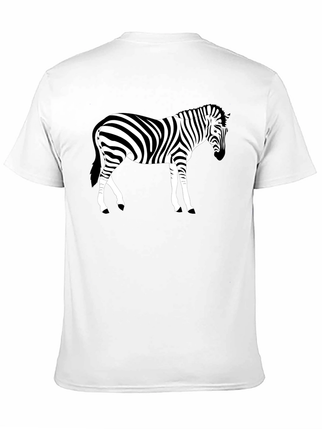 Zebra Graphic Black T-Shirt - Animal Lover Tee