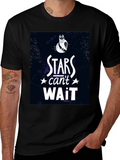 Stars Cant Wait Owl Graphic T-Shirt