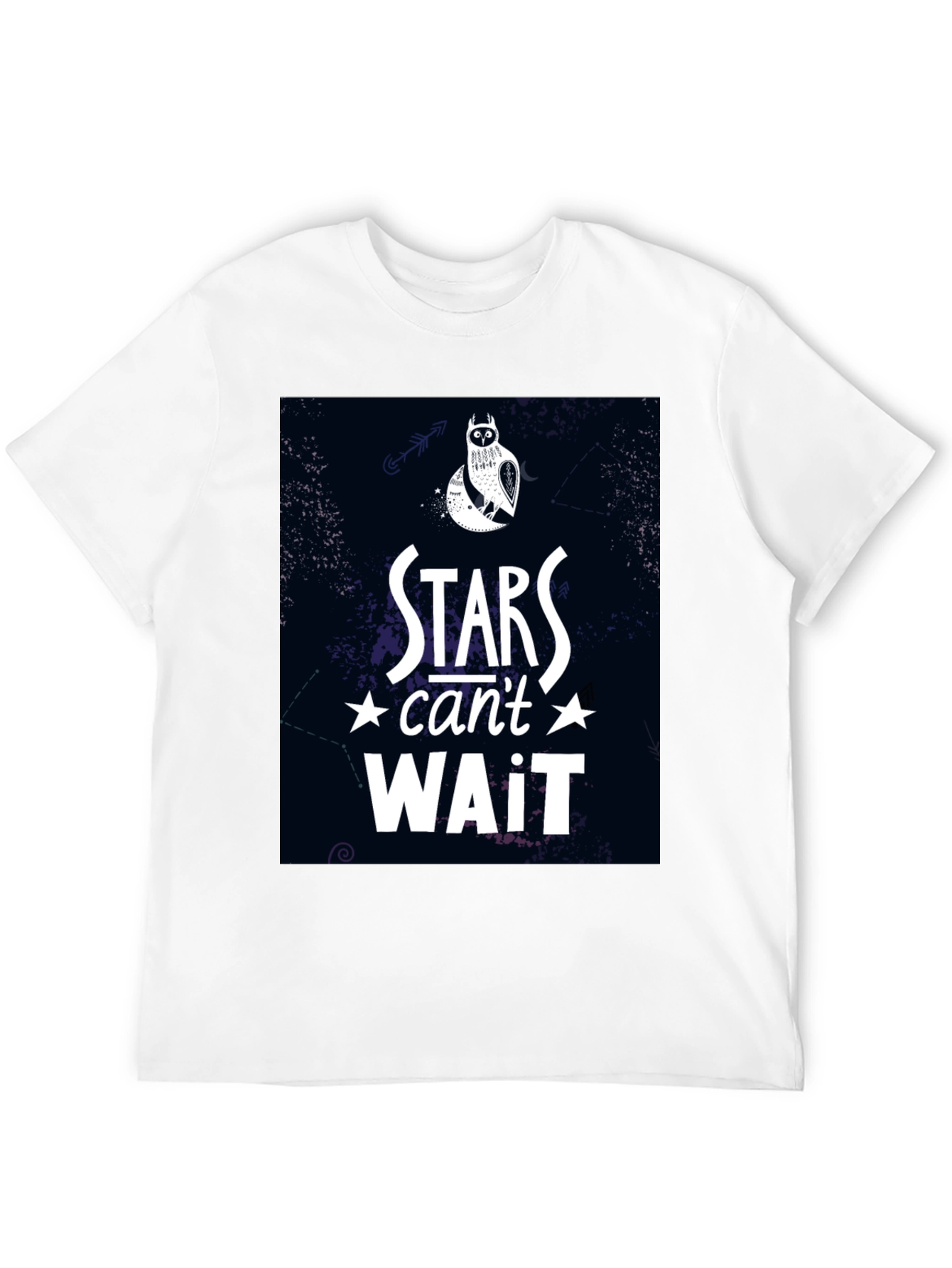 Stars Cant Wait Owl Graphic T-Shirt