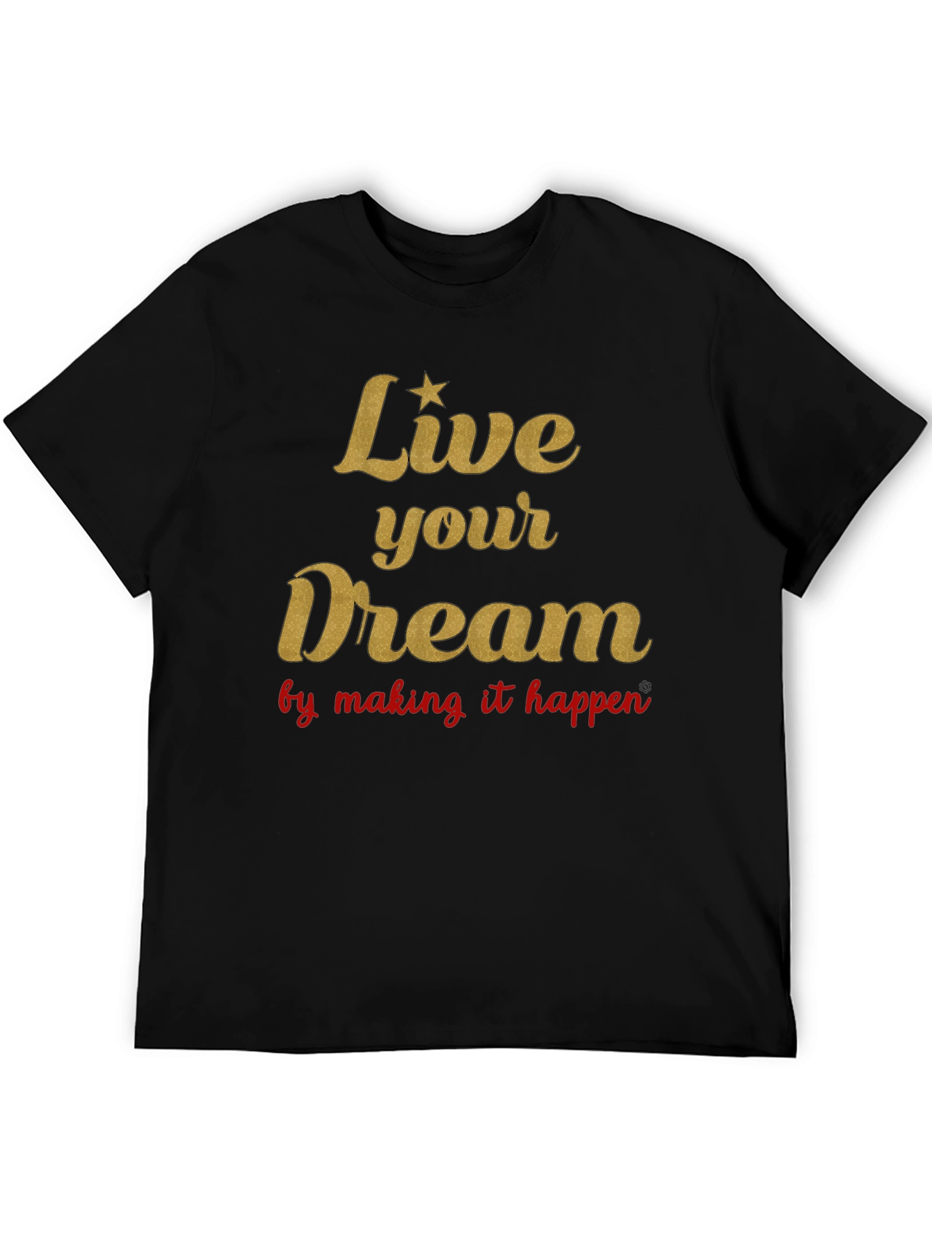 Live Your Dream Graphic Tee - Black