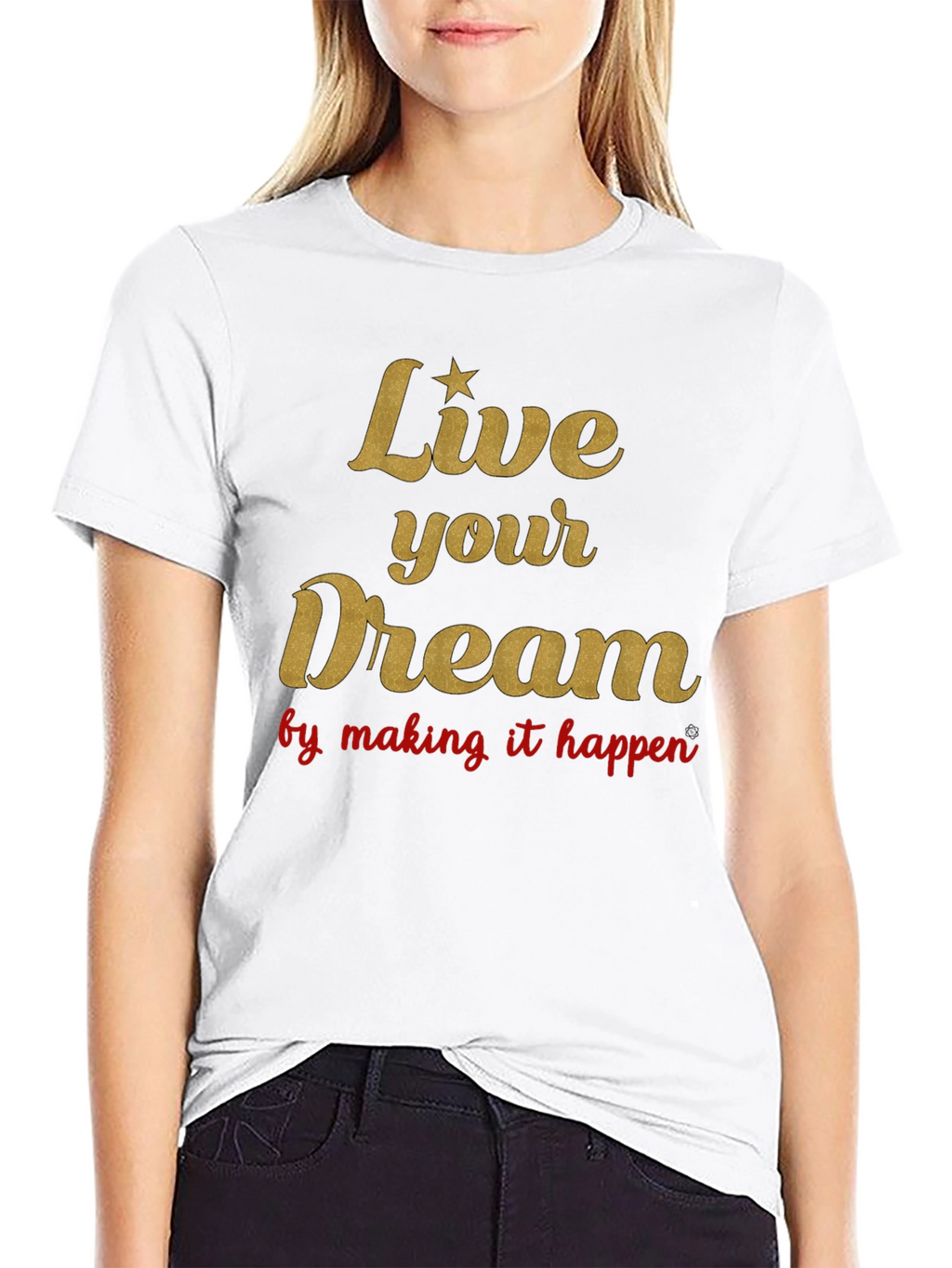 Live Your Dream Graphic Tee - Black
