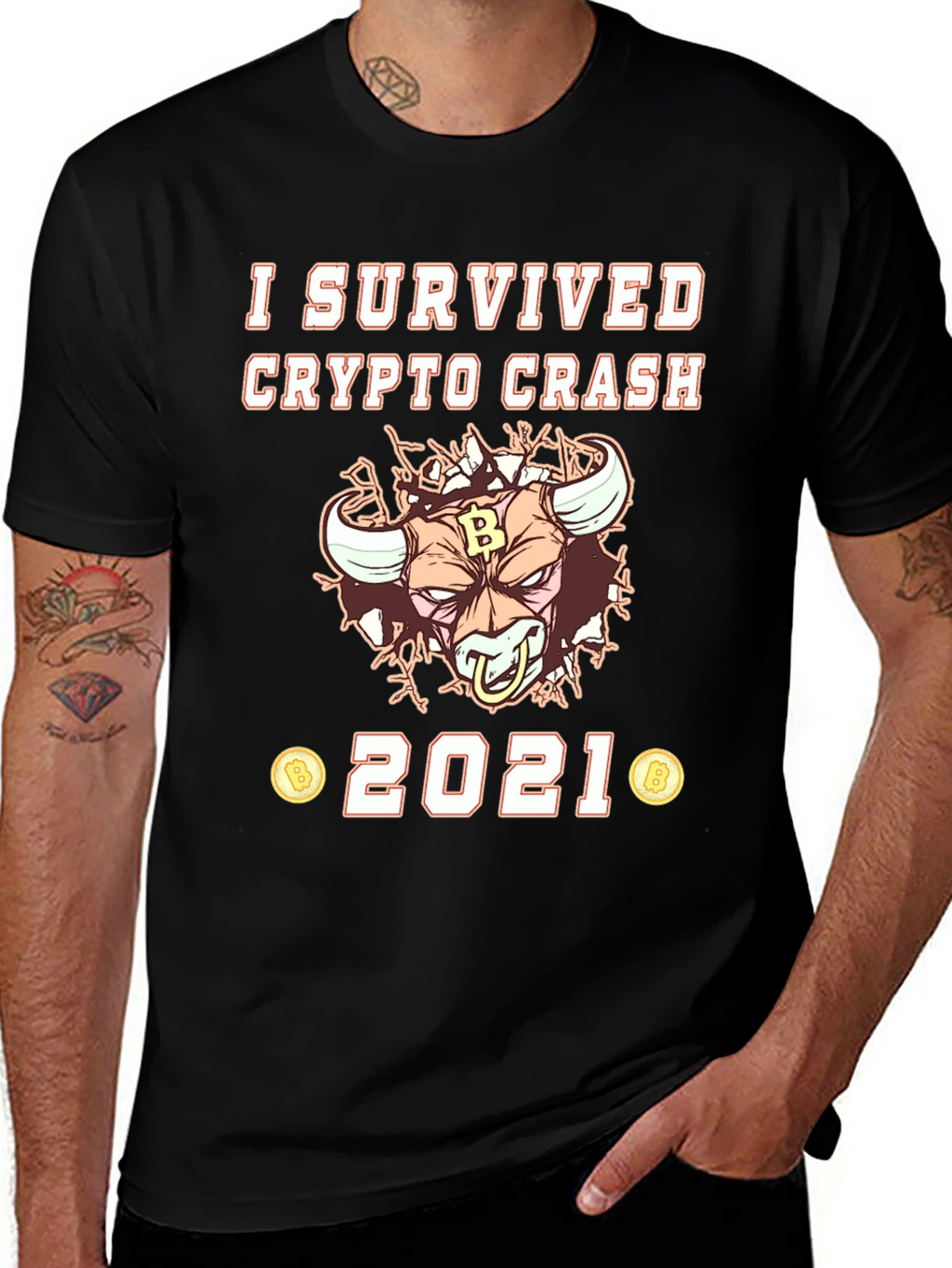 Crypto Crash 2021 Survivor Tee