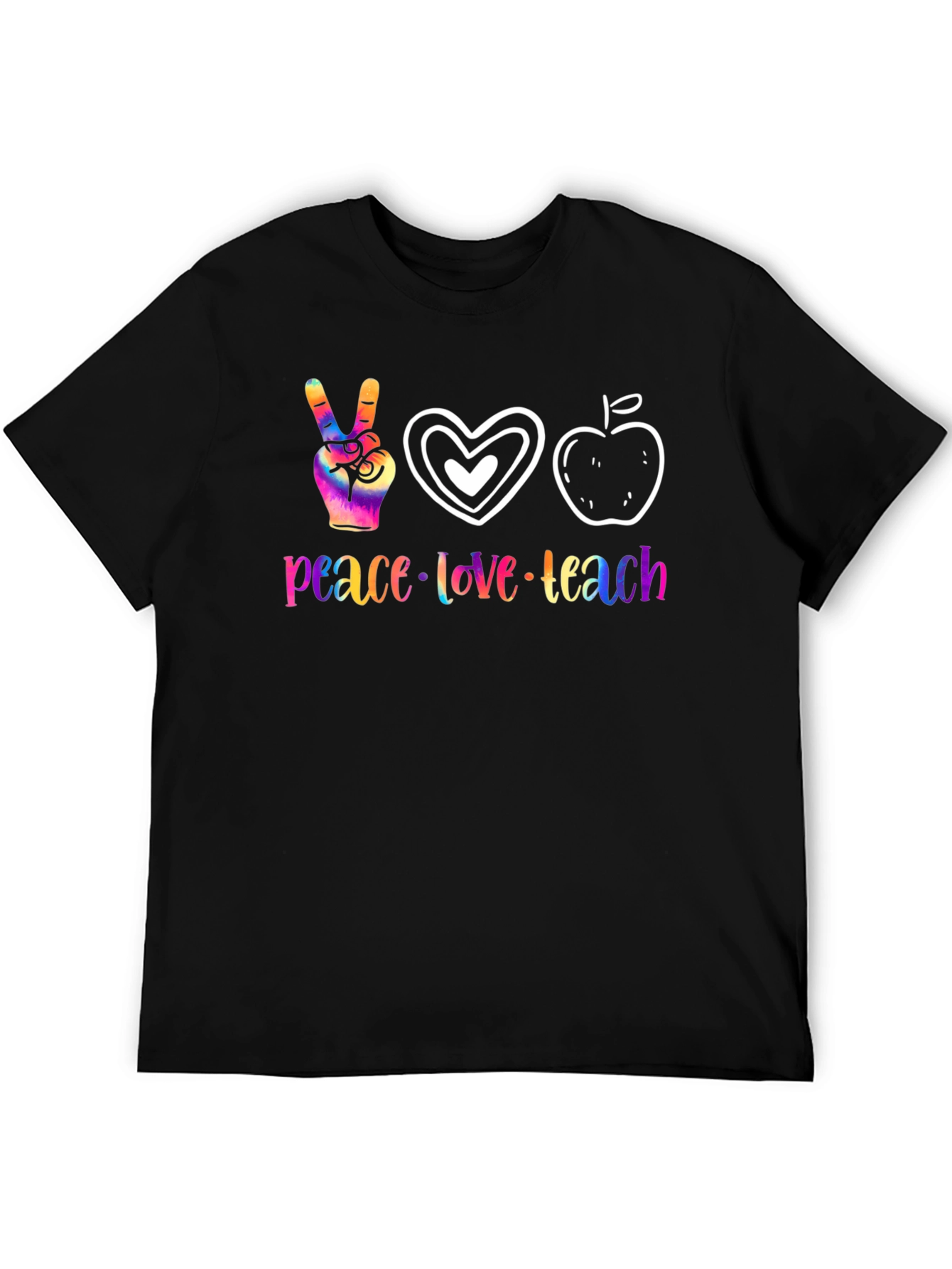 Peace Love Teach Graphic T-Shirt