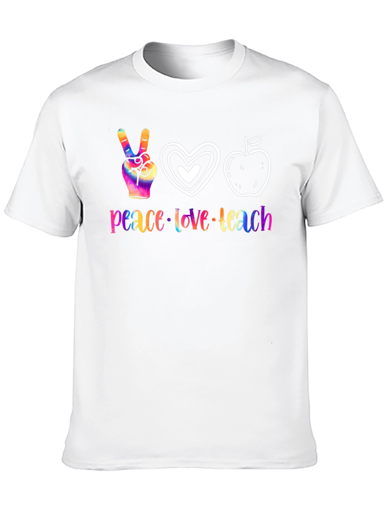 Peace Love Teach Graphic T-Shirt