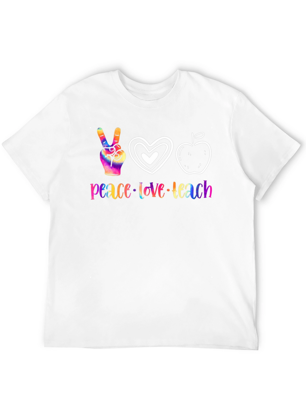 Peace Love Teach Graphic T-Shirt