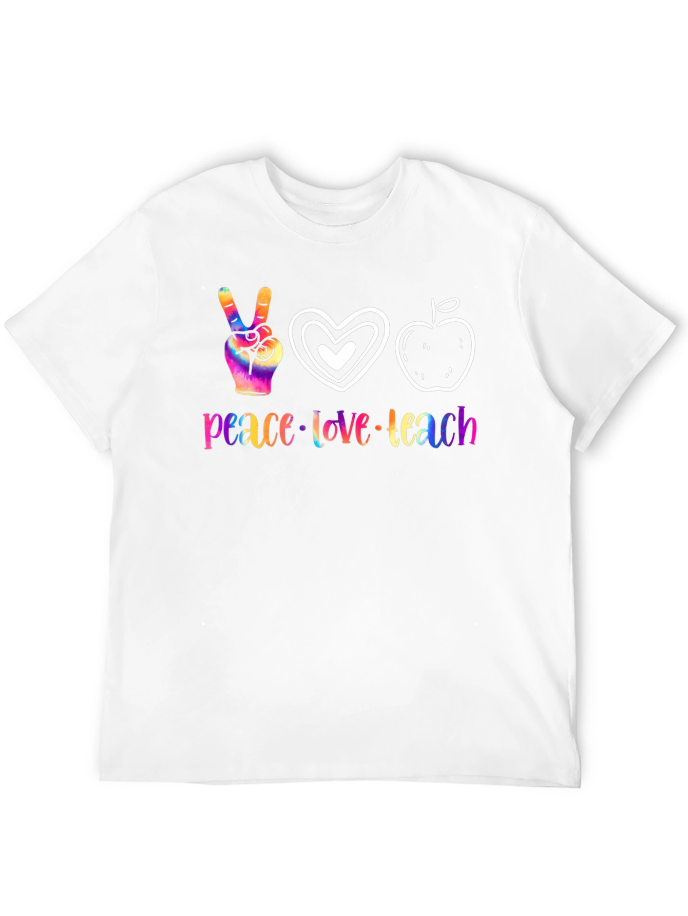 Peace Love Teach Graphic T-Shirt