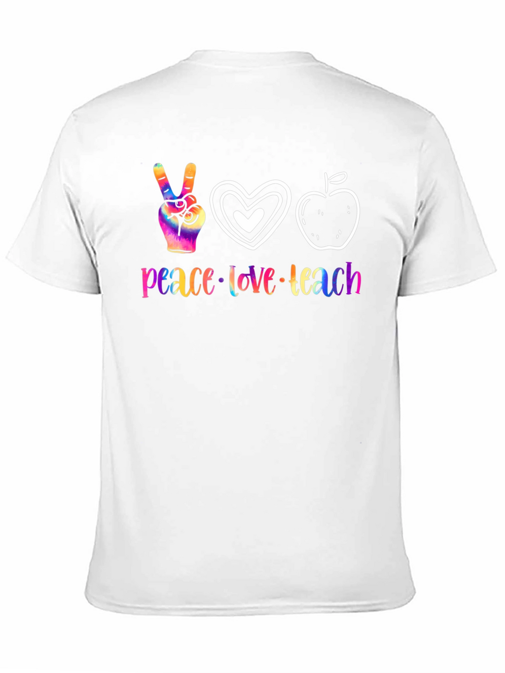 Peace Love Teach Graphic T-Shirt