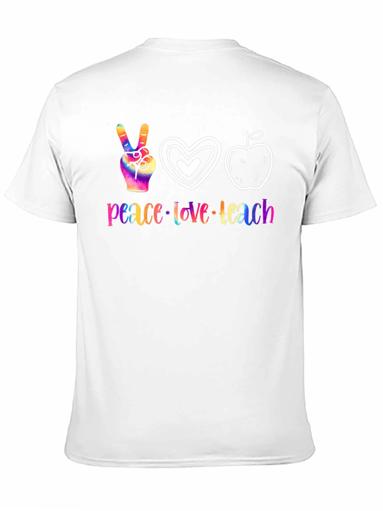 Peace Love Teach Graphic T-Shirt