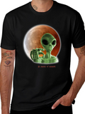 Alien Lunar Warning Graphic Tee