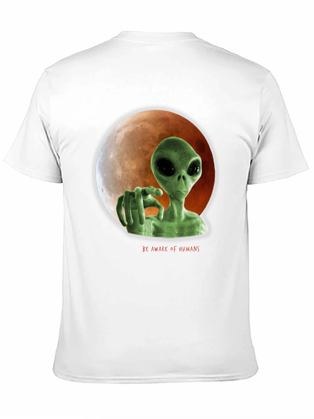 Alien Lunar Warning Graphic Tee