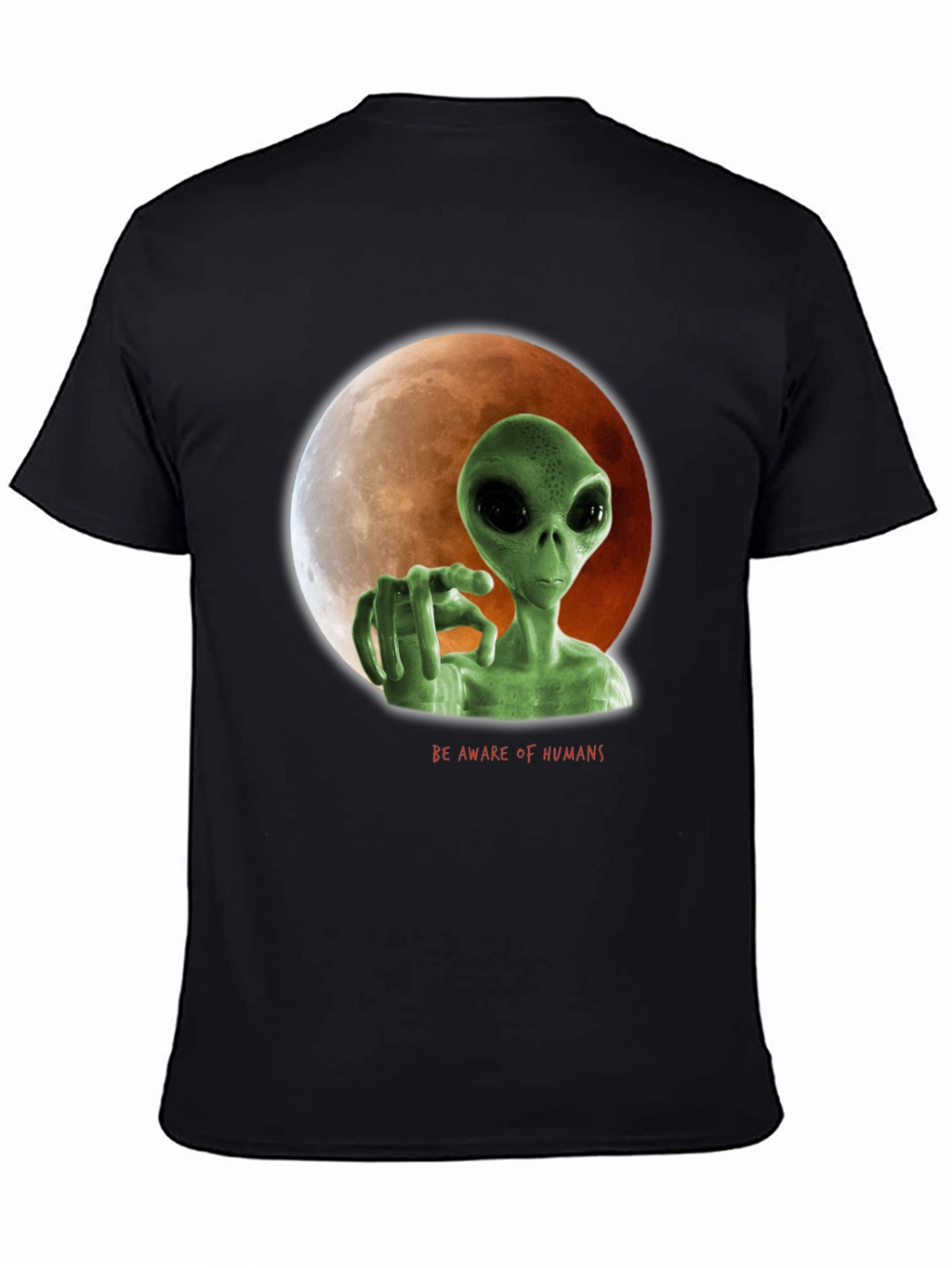 Alien Lunar Warning Graphic Tee