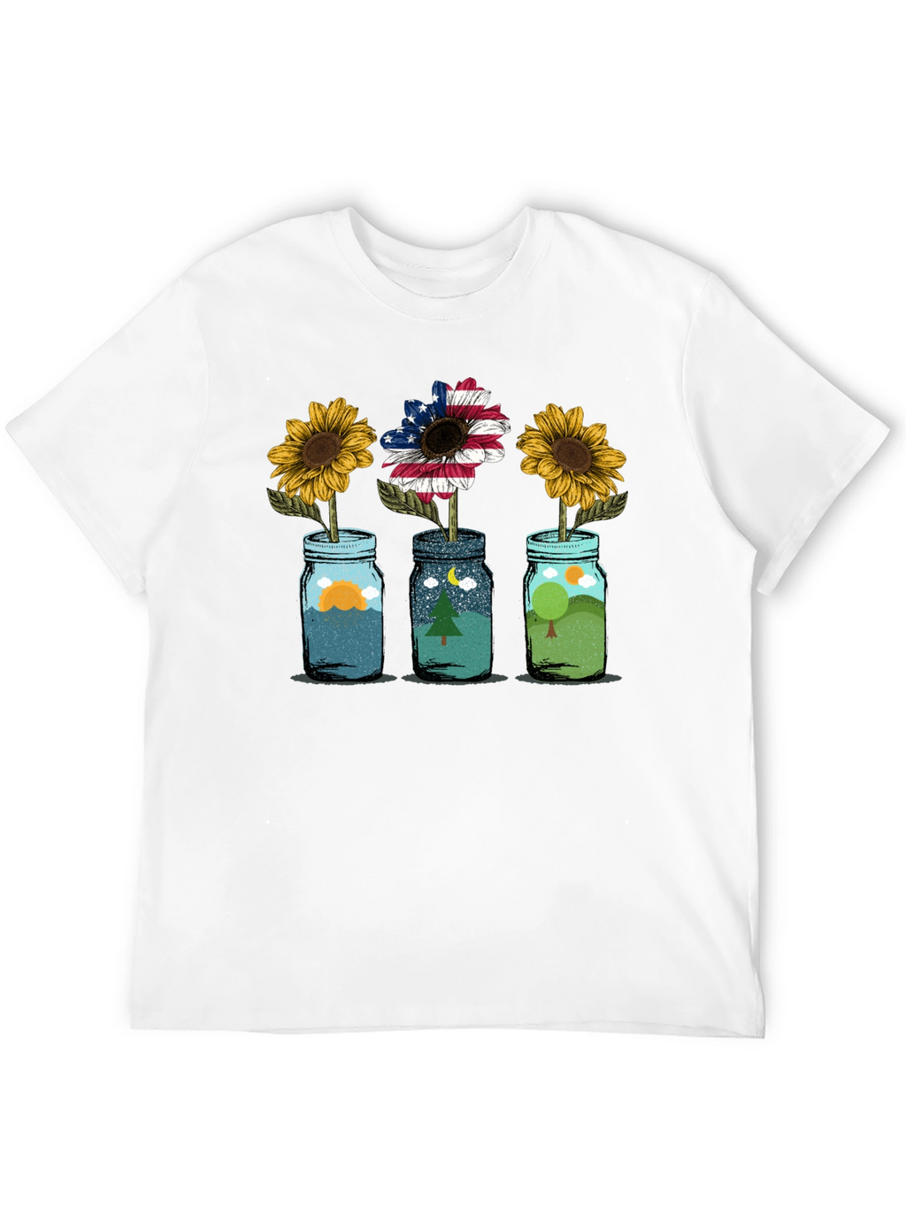 Scenic Sunflower Graphic Tee