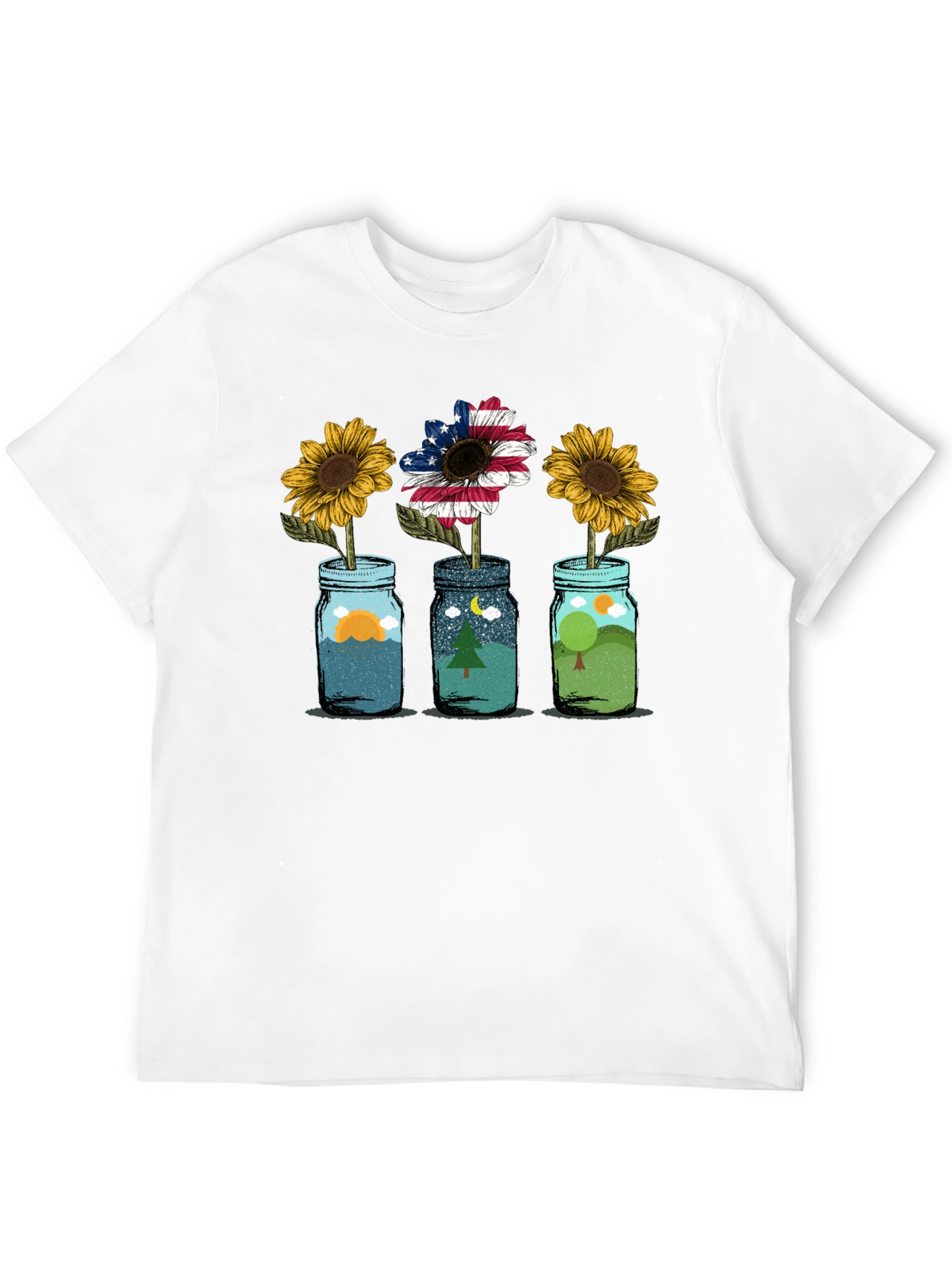 Scenic Sunflower Graphic Tee