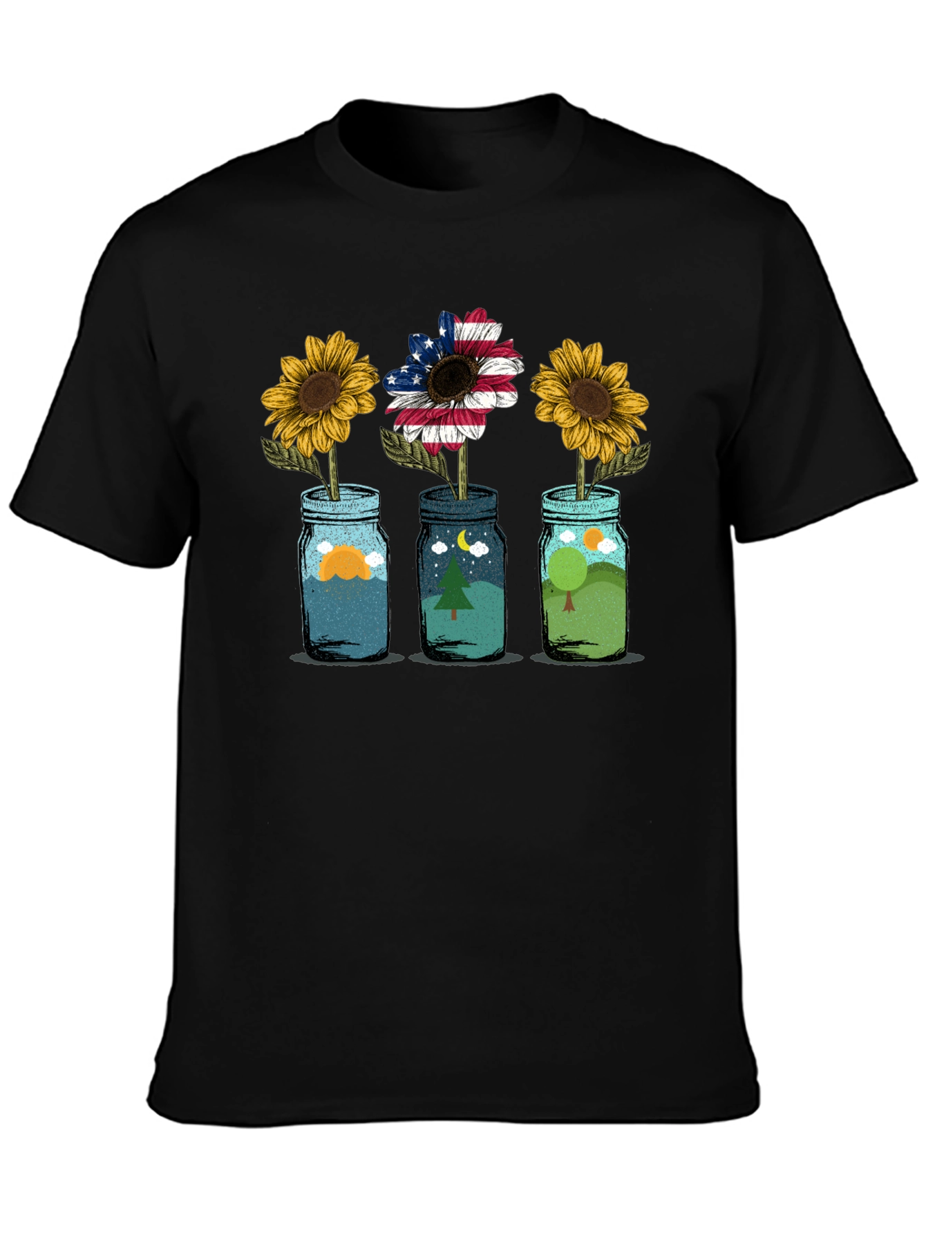 Scenic Sunflower Graphic Tee