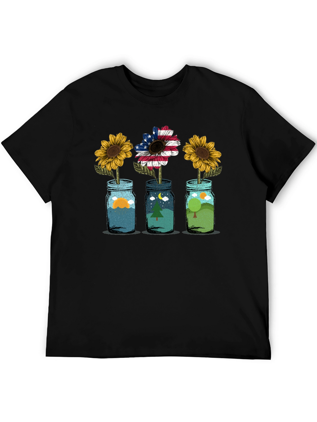 Scenic Sunflower Graphic Tee