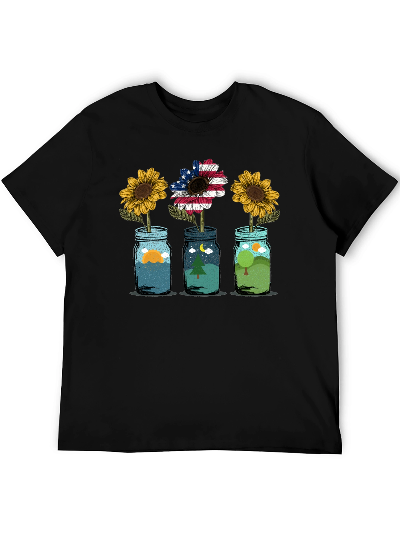 Scenic Sunflower Graphic Tee