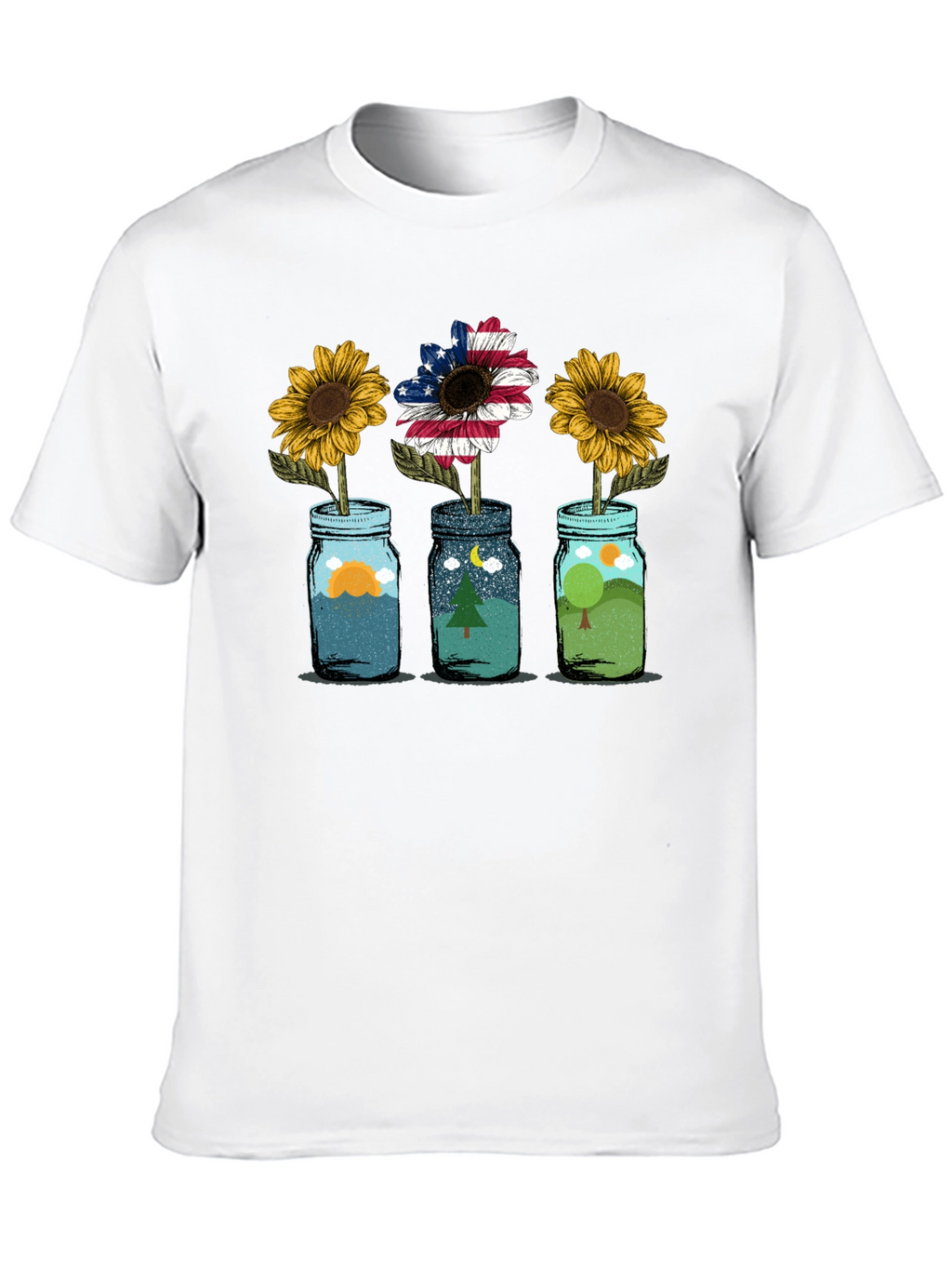 Scenic Sunflower Graphic Tee