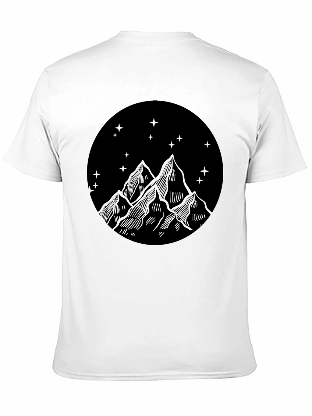 Mountain Scene Graphic Tee - Classic Black