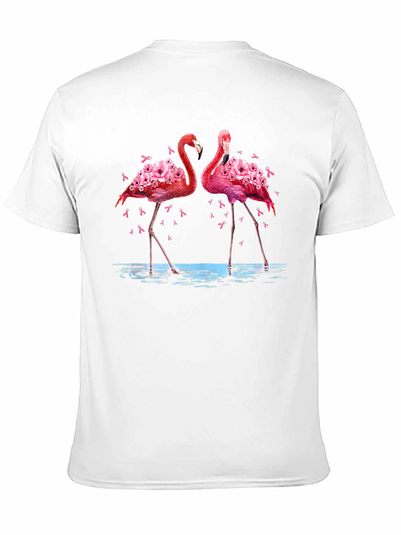 Flamingo Breast Cancer Awareness T-Shirt