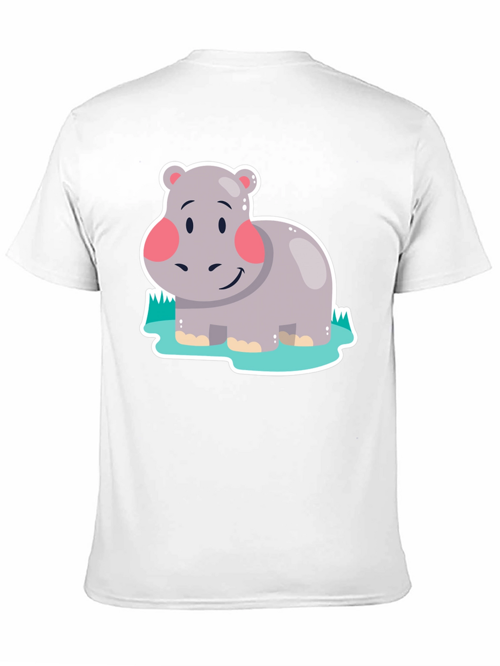 Hippo Graphic Tee - Black Cotton Comfort