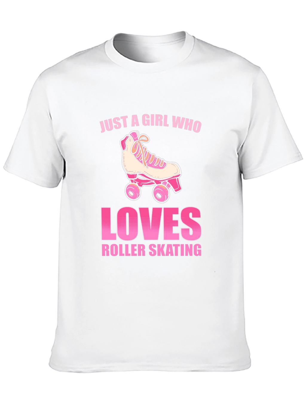 Just a Girl Who Loves Roller Skating Graphic T-Shirt