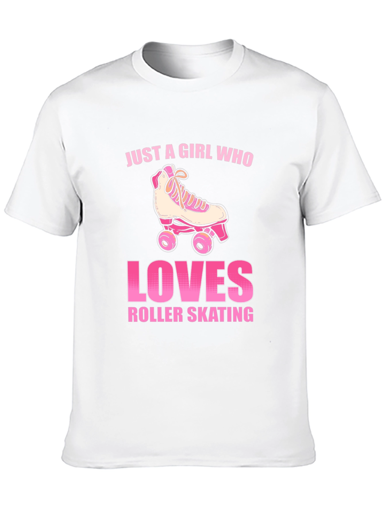 Just a Girl Who Loves Roller Skating Graphic T-Shirt
