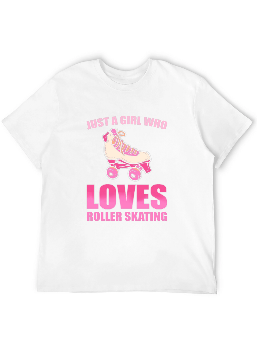Just a Girl Who Loves Roller Skating Graphic T-Shirt