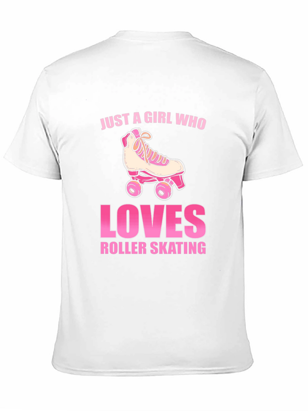 Just a Girl Who Loves Roller Skating Graphic T-Shirt