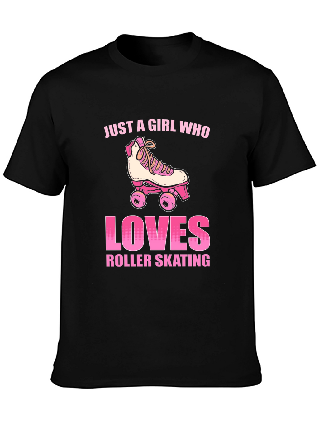 Just a Girl Who Loves Roller Skating Graphic T-Shirt
