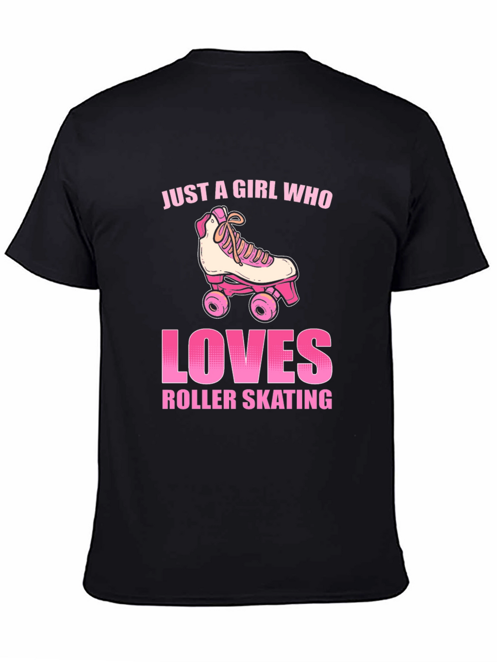 Just a Girl Who Loves Roller Skating Graphic T-Shirt
