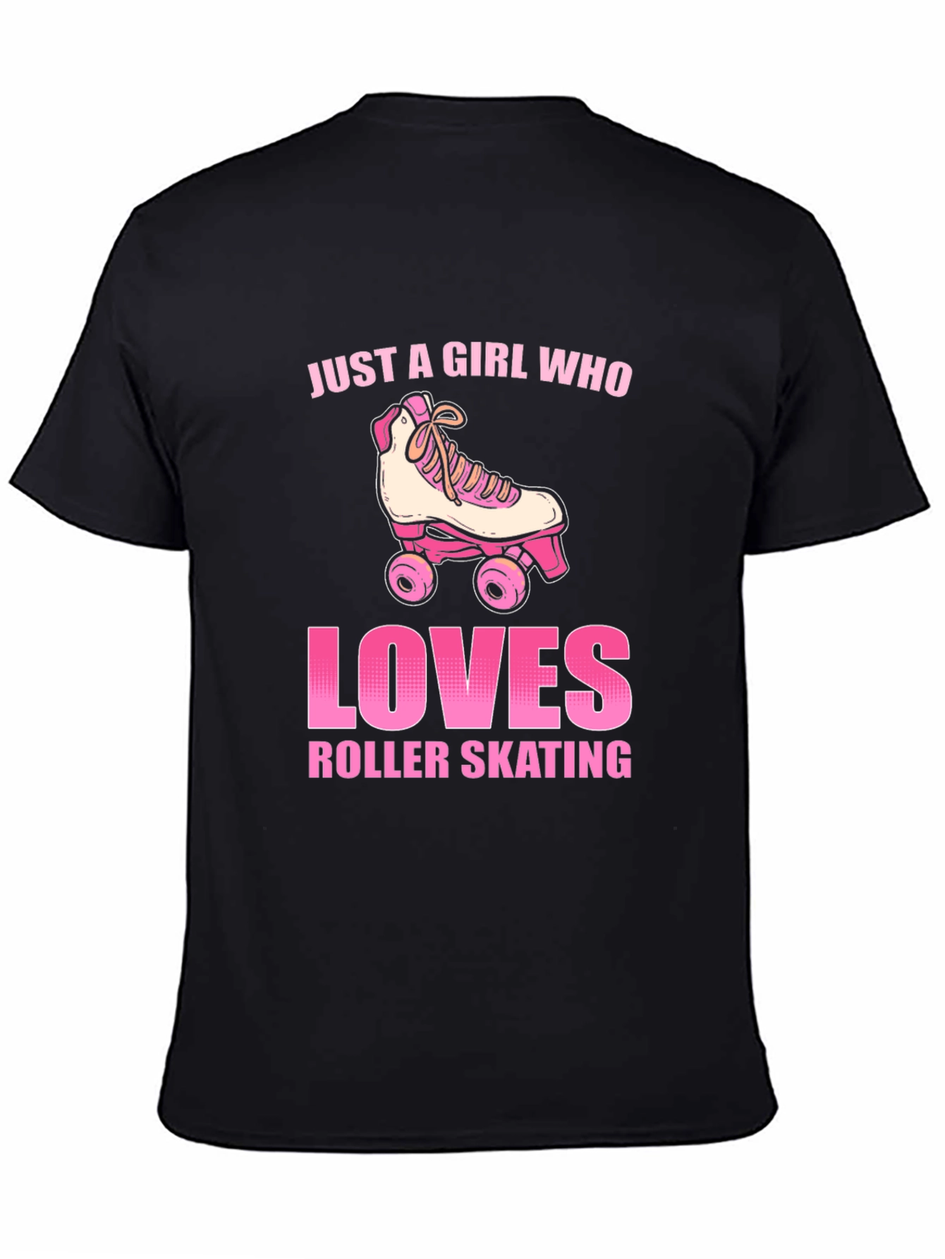 Just a Girl Who Loves Roller Skating Graphic T-Shirt