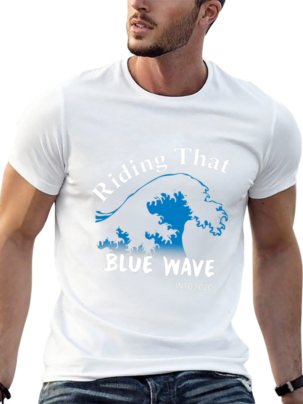 Riding The Blue Wave T-Shirt Political