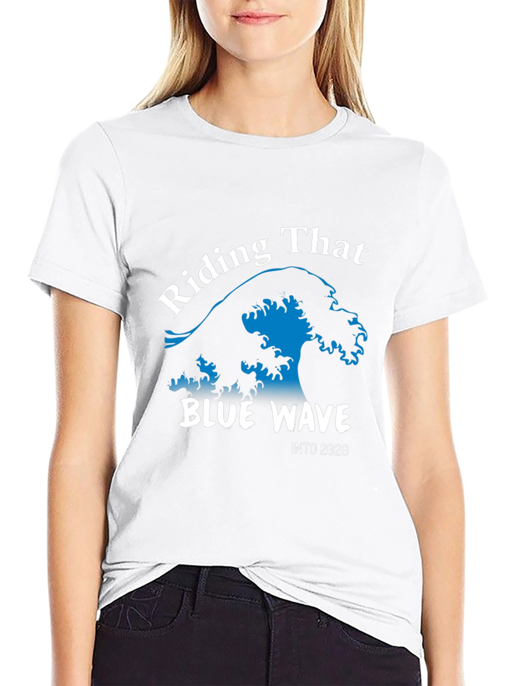 Riding The Blue Wave T-Shirt Political