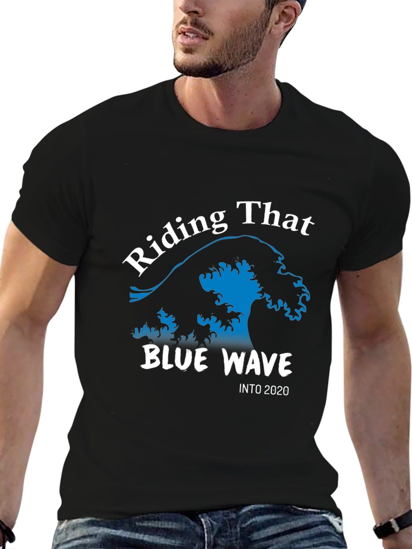 Riding The Blue Wave T-Shirt Political