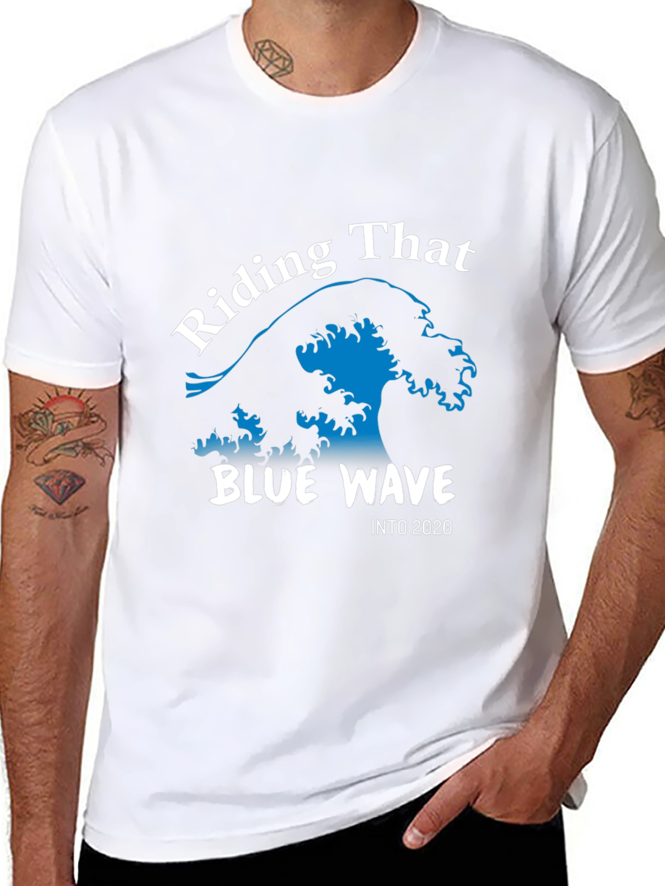 Riding The Blue Wave T-Shirt Political
