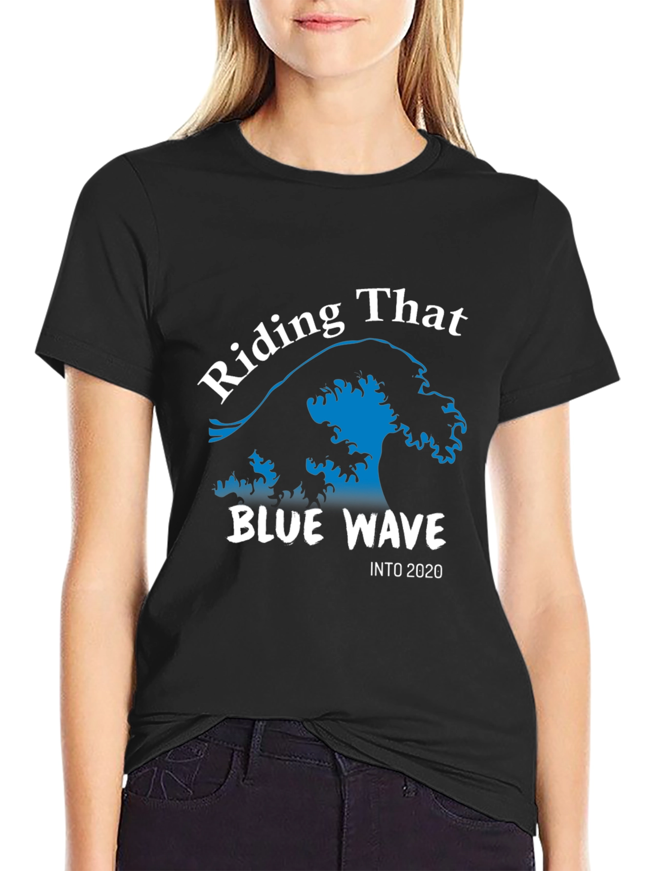 Riding The Blue Wave T-Shirt Political