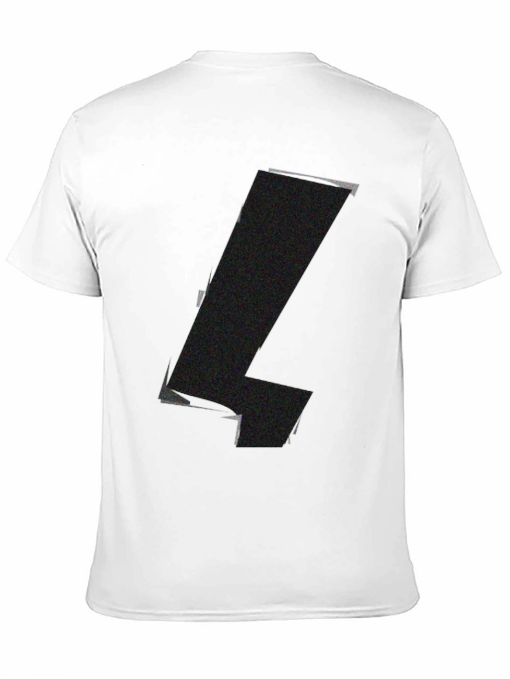 Mens Black Graphic Tee - Abstract Design