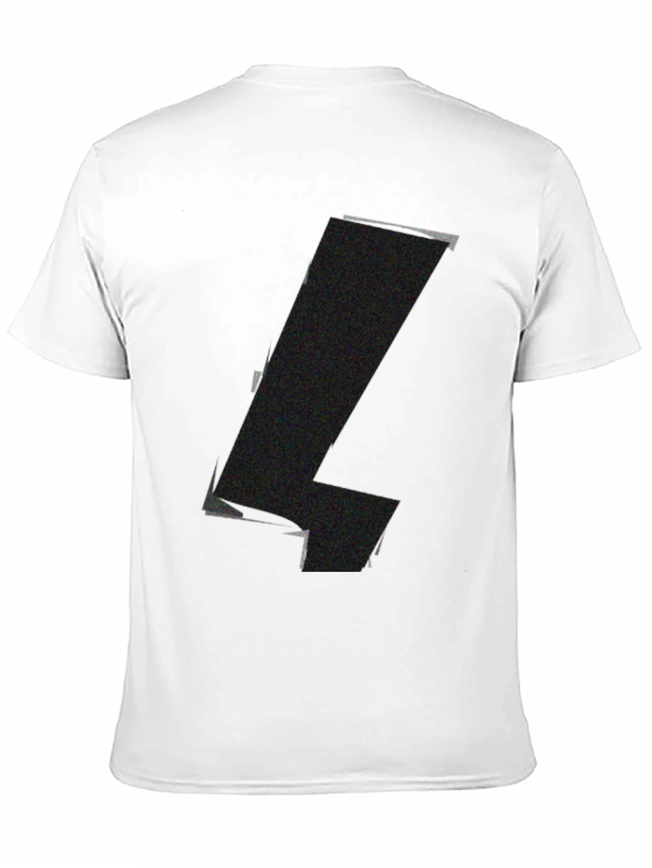 Mens Black Graphic Tee - Abstract Design