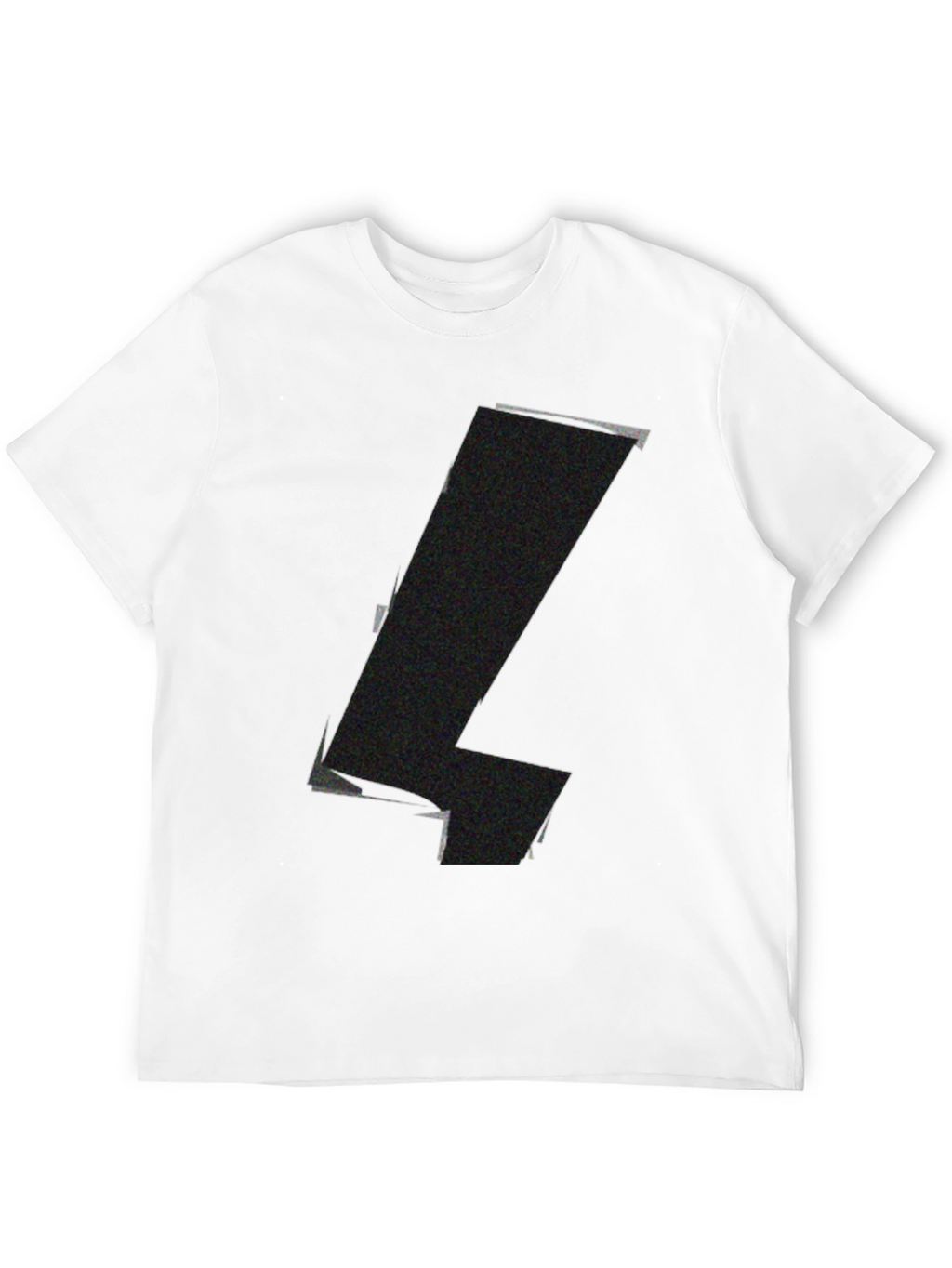 Mens Black Graphic Tee - Abstract Design
