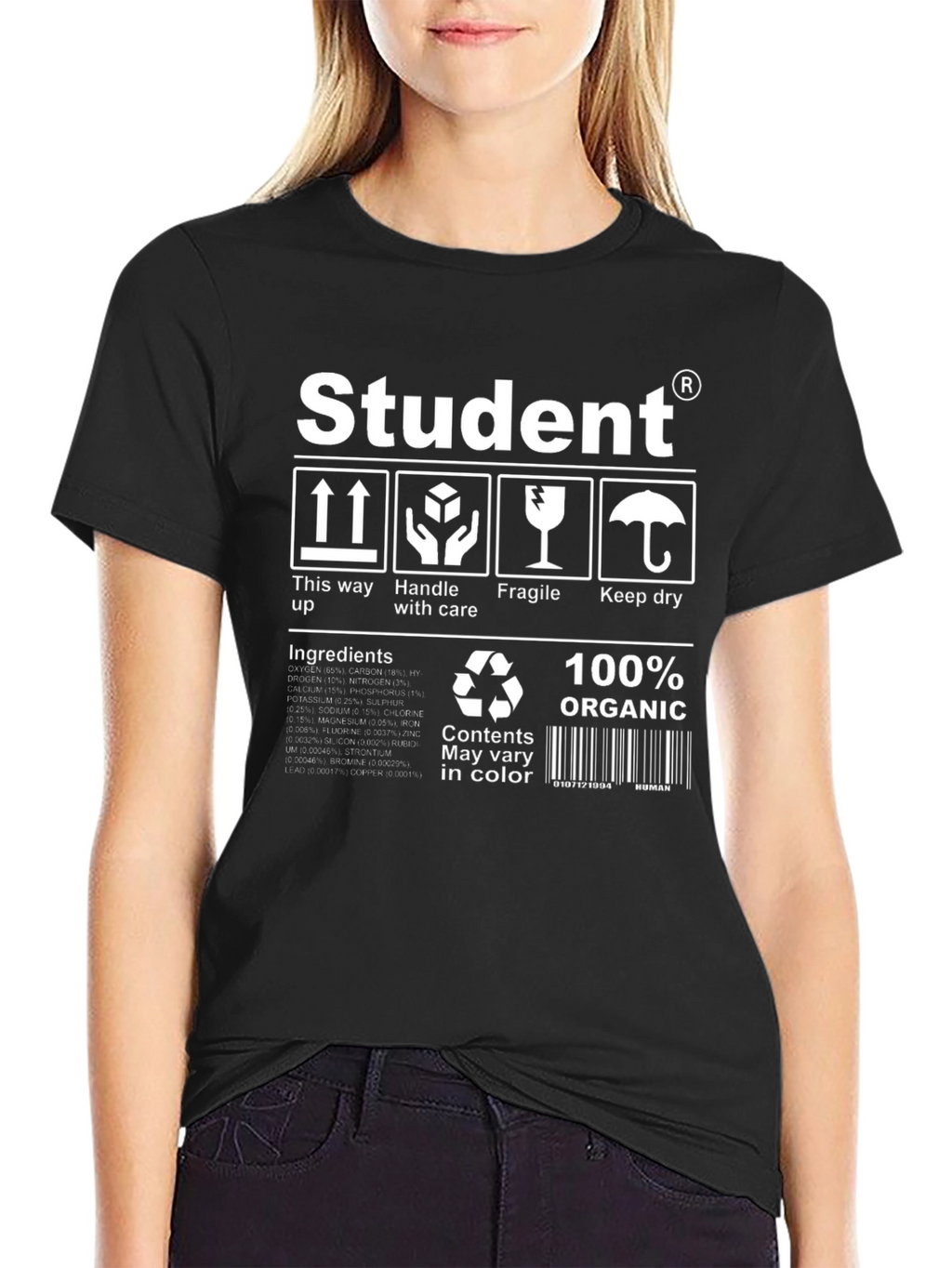 Student Organic T-Shirt - Handle with Care
