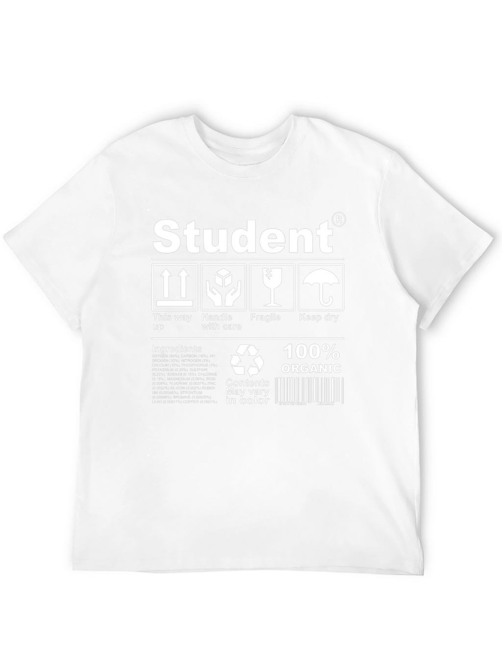 Student Organic T-Shirt - Handle with Care