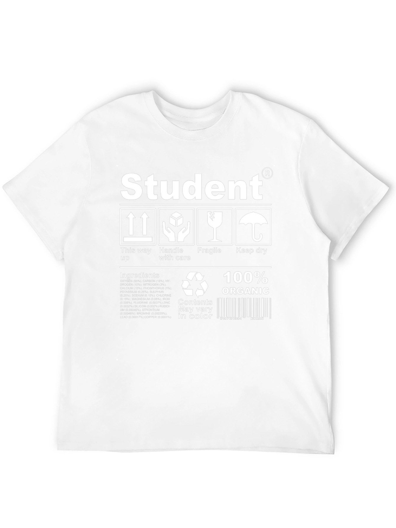 Student Organic T-Shirt - Handle with Care