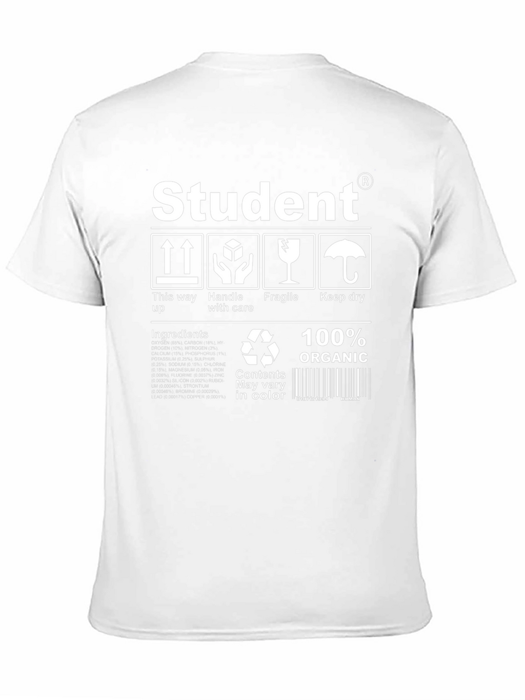 Student Organic T-Shirt - Handle with Care
