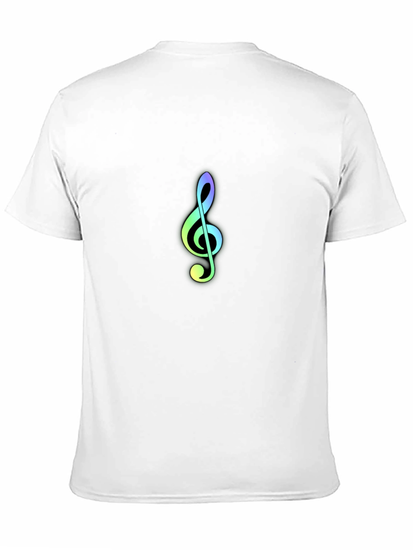 Rainbow Treble Clef Black Tee