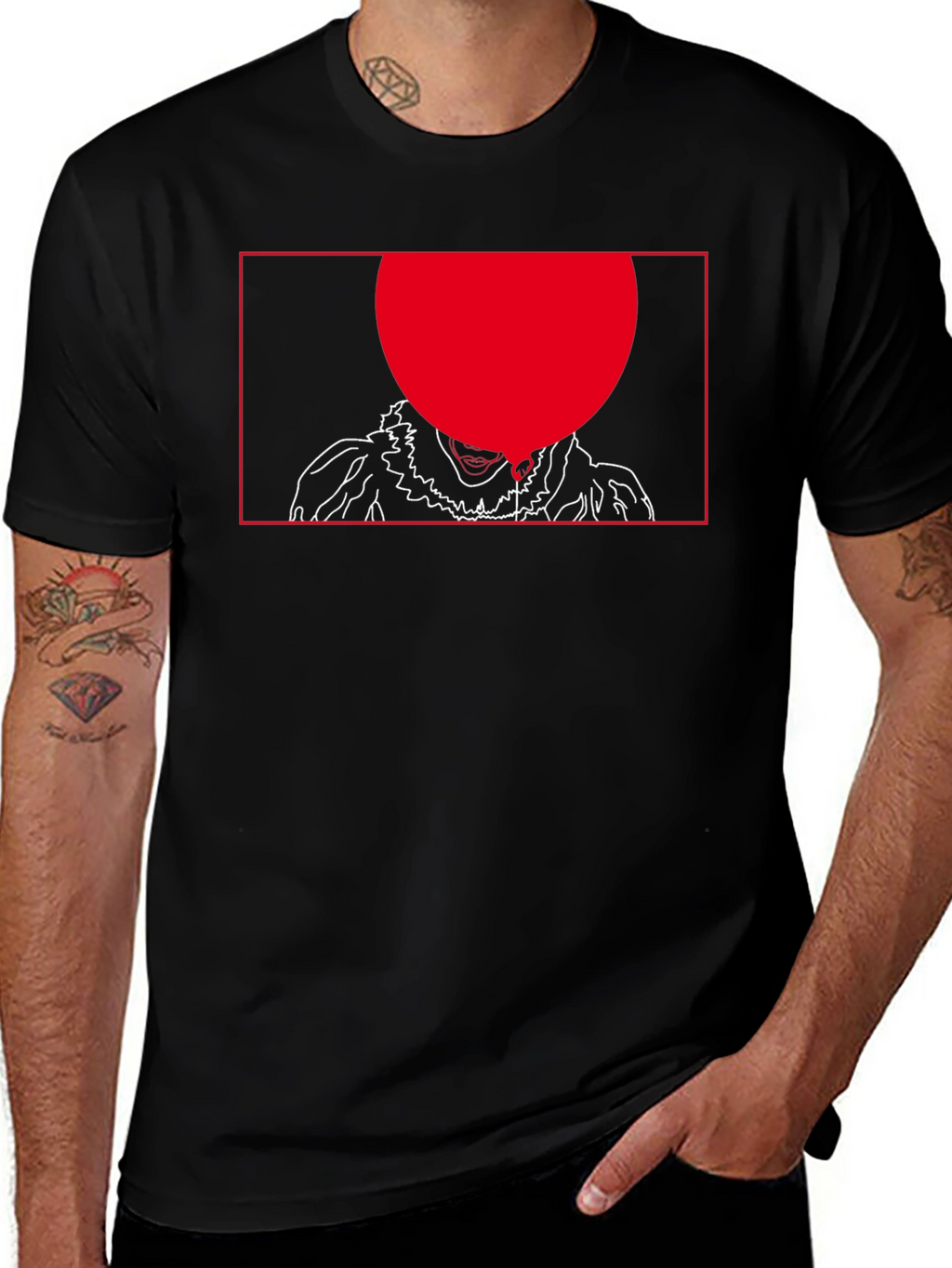 Pennywise Balloon Graphic Tee - Unisex Black T-Shirt