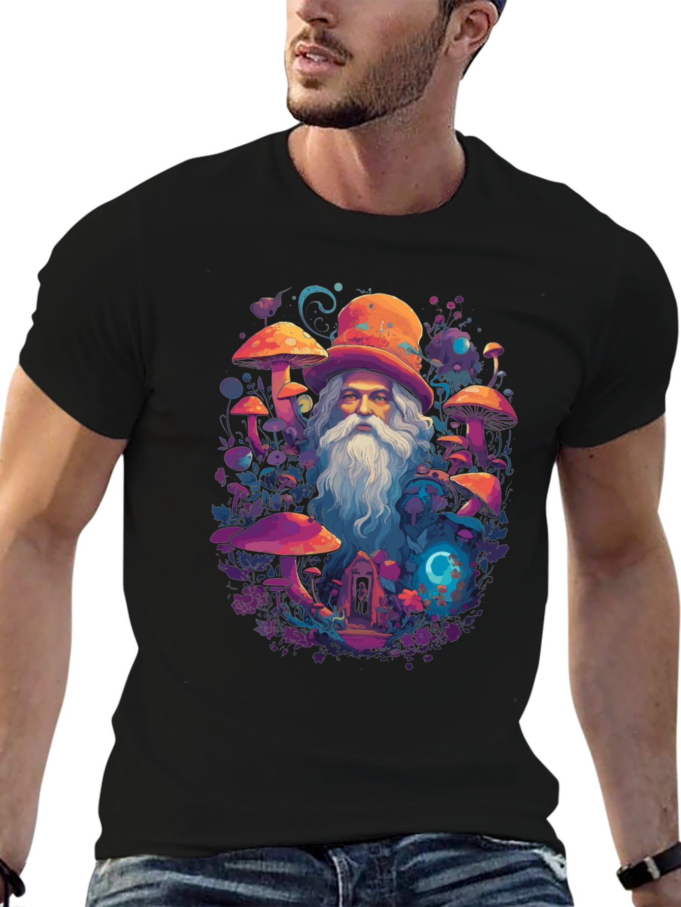 Wizard Mushroom Graphic Tee